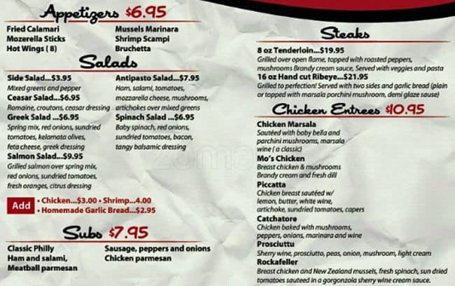 IL Padrino Menu