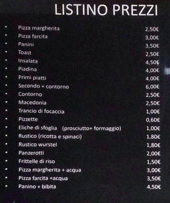 Menu di Tresor 