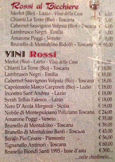 Menu di Grazia & Graziella 
