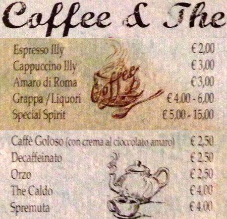 Menu di Grazia & Graziella 