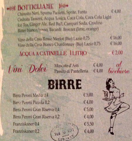 Menu di Grazia & Graziella 