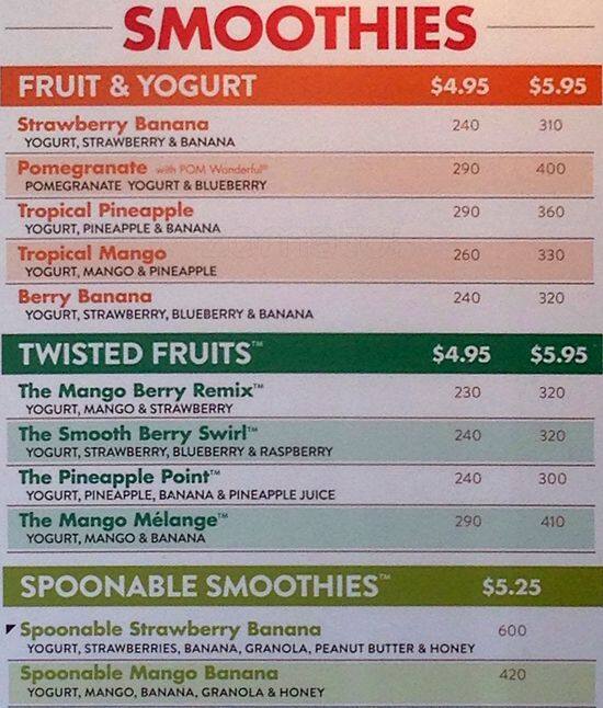 Red Mango Menu Prices 6605