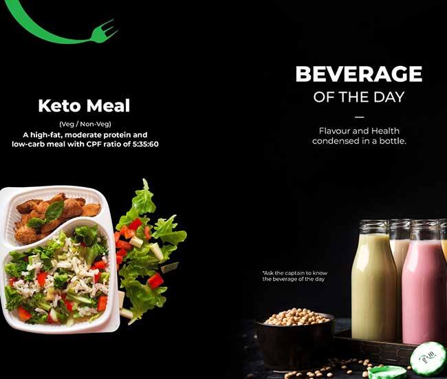 Greens & More menu