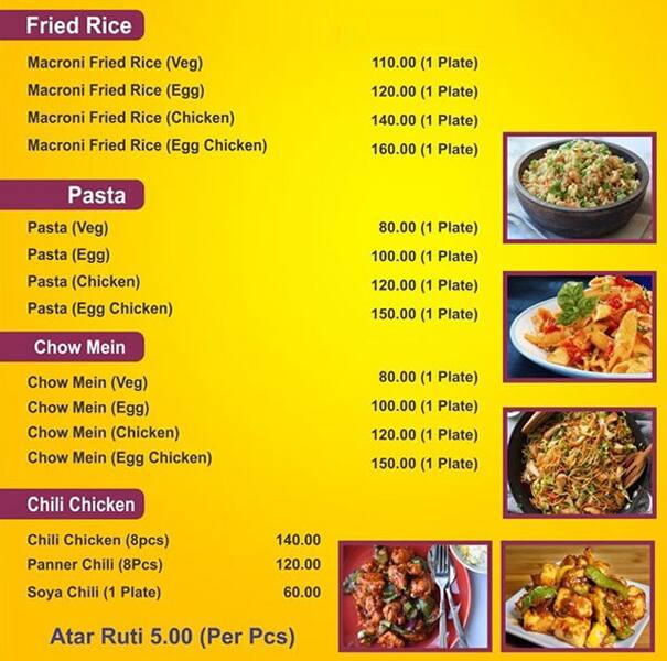 Menu at Spicy bite, Kolkata, Kolkata-700124