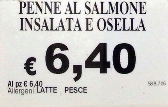 Menu di Bar Atlantic Losanna 