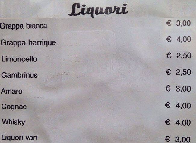 il pescatore меню