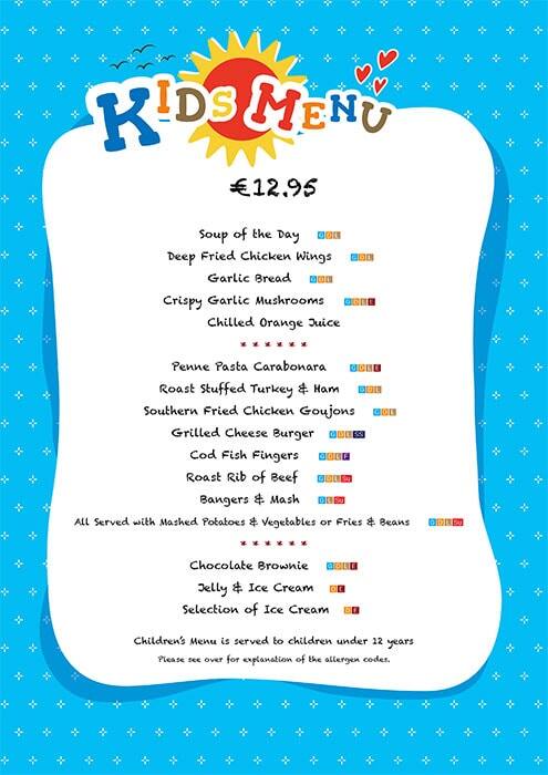 Coachmans Inn menu