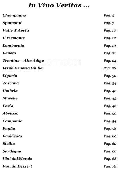 Menu di Aldrovandi Pool Bar 