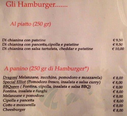 Menu di Elliot 