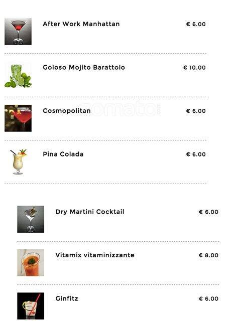 Menu di Cinema Teatro Trieste 