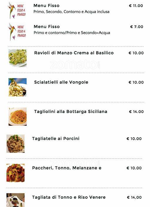 Menu di Cinema Teatro Trieste 