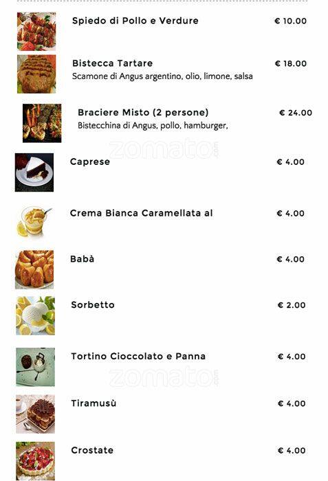 Menu di Cinema Teatro Trieste 