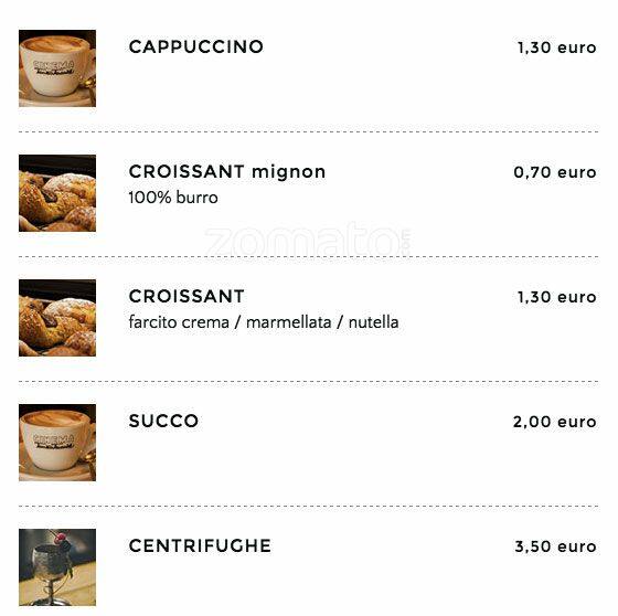 Menu di Cinema Teatro Trieste 