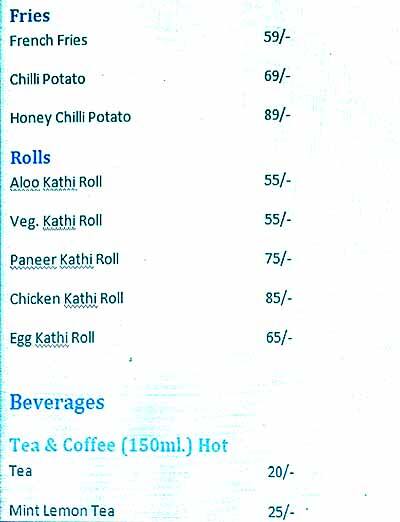 Menu At Papa Rich Restro & Cafe, Dehradun