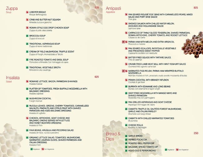 Trattoria Vivanta By Taj President Menu Zomato