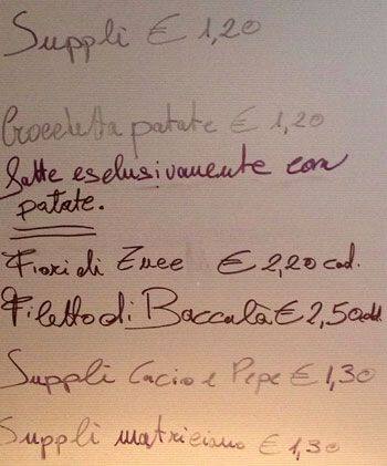 Menu di Pazzi di Pizza 