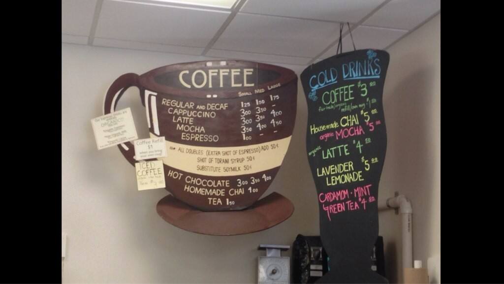 Menu at Morning Glory Bakery, Bar Harbor