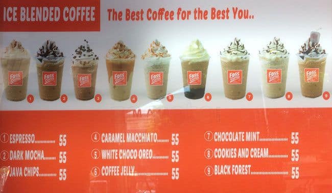 Foss Coffee Menu, Menu for Foss Coffee, Balibago, Santa Rosa - Zomato ...