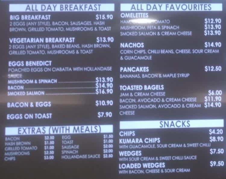 Hollywood Bakery & Espresso Menu Menumania/Zomato