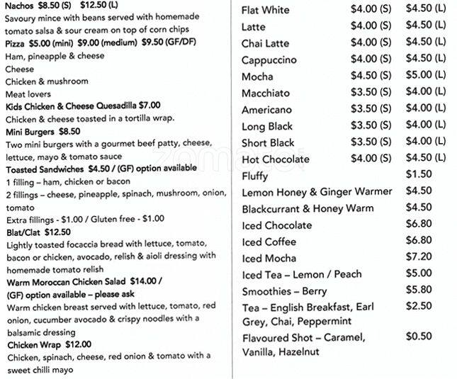 Jump Fuel Cafe Menu, Menu for Jump Fuel Cafe, East Tamaki, Auckland