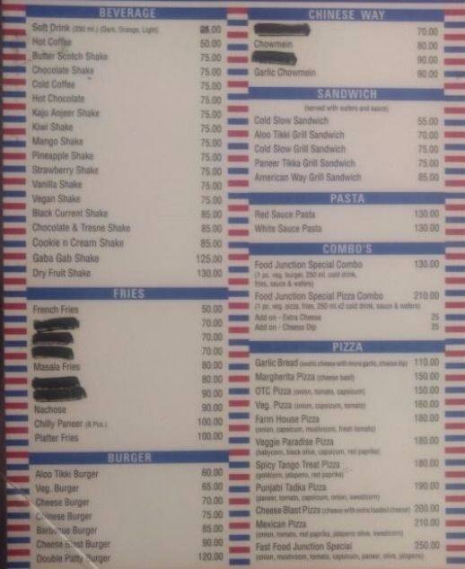 Fast Food Junction Menu, Menu for Fast Food Junction, Vidhyadhar Nagar, Jaipur Zomato