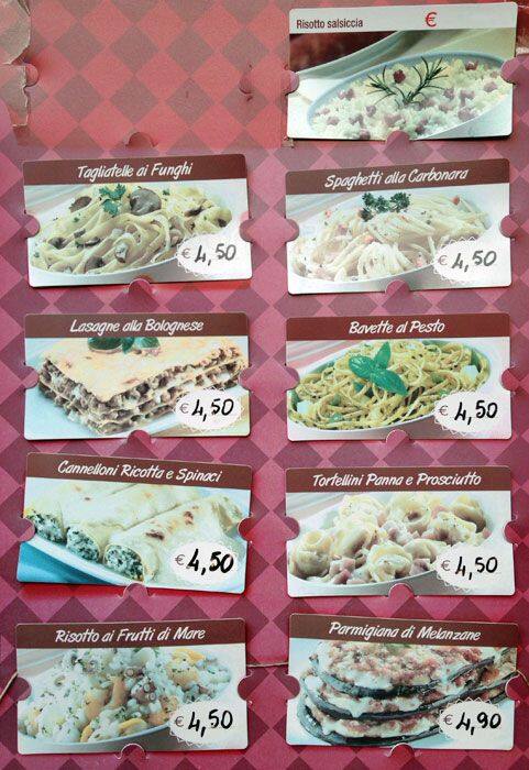 Menu di Briciole di Luna 