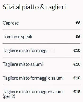 Menu di Fontanella al 30 