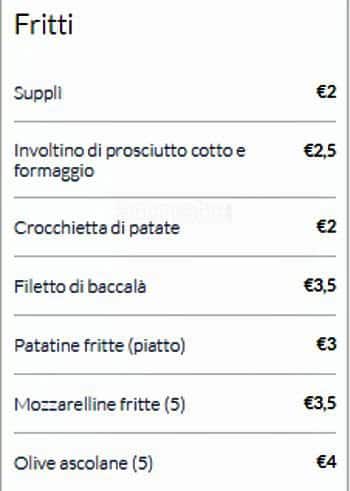 Menu di Fontanella al 30 