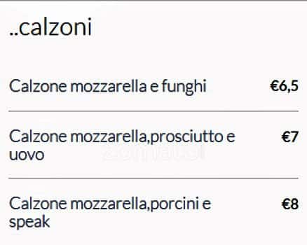 Menu di Fontanella al 30 