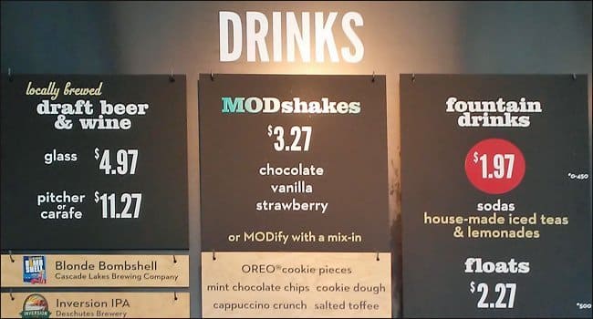 MOD Pizza Menu, Menu for MOD Pizza, Salem, Salem - Urbanspoon/Zomato