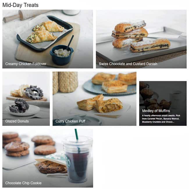 Starbucks メニュー