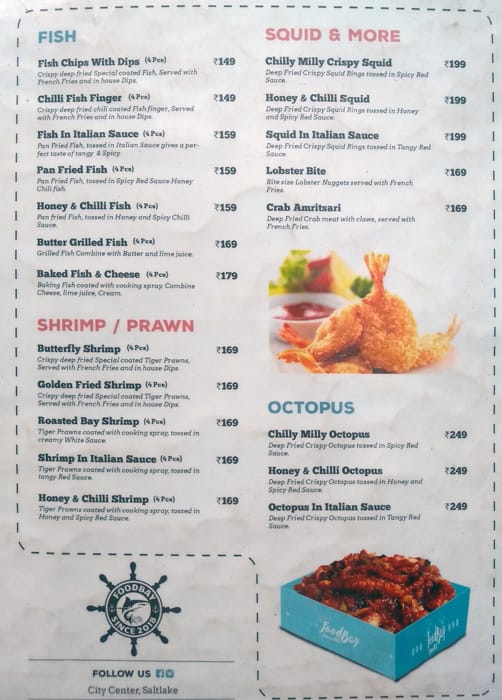 Menu at Food Bay, Kolkata, City Center 1