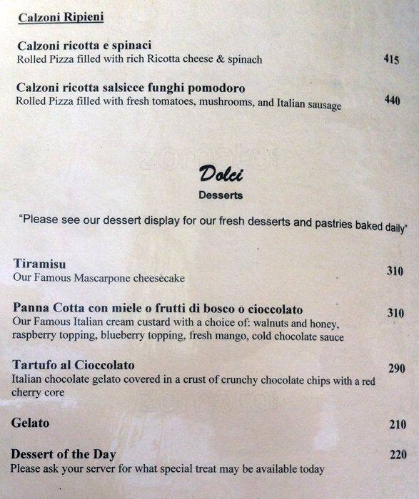 Menu at Balducci Ristorante & Deli restaurant, Taguig, Serendra Piazza
