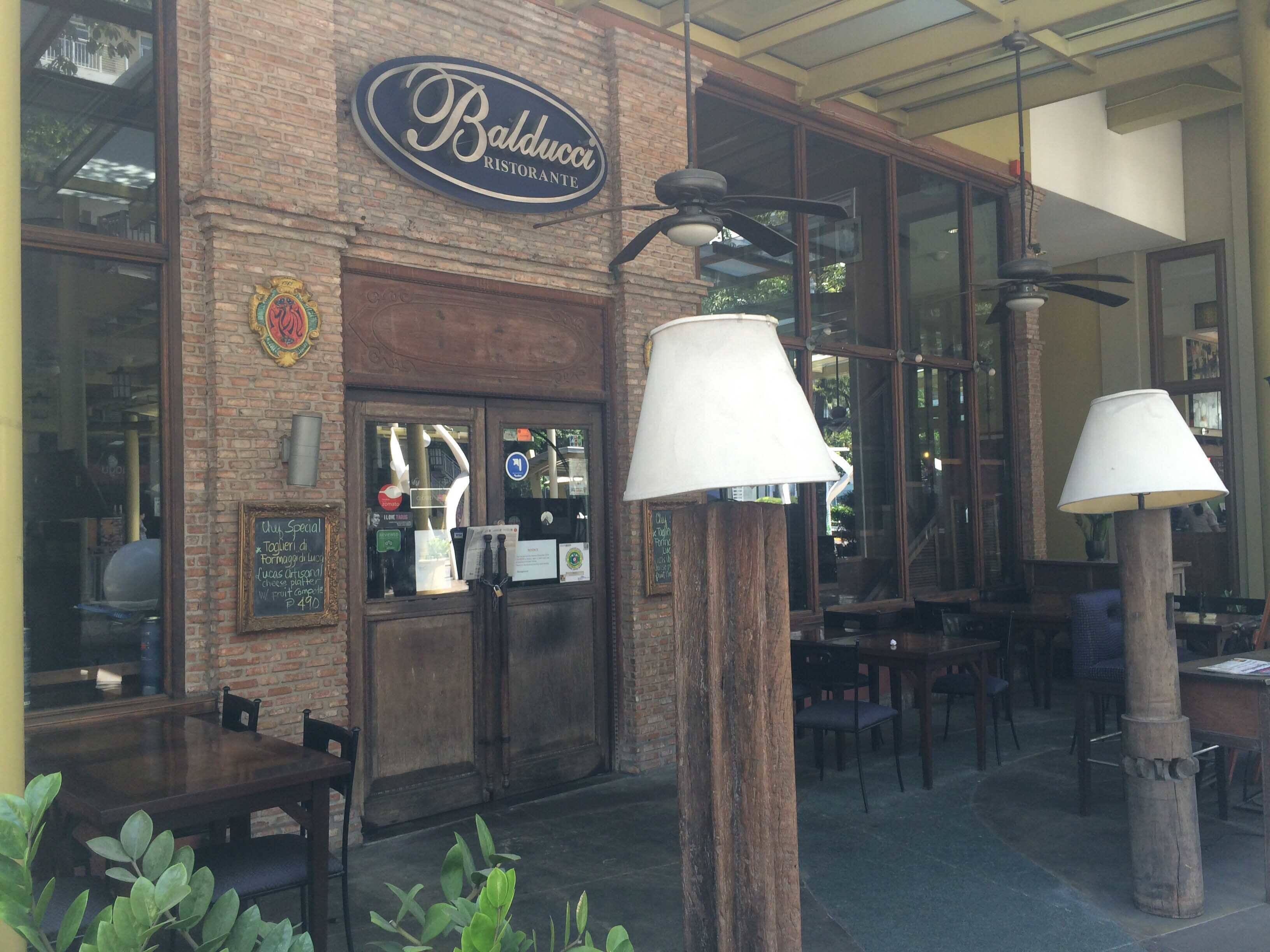 Menu at Balducci Ristorante & Deli restaurant, Taguig, Serendra Piazza