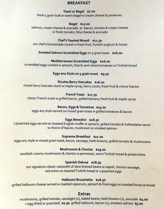 Platter Menu, Menu for Platter, Devonport, Auckland Menumania/Zomato