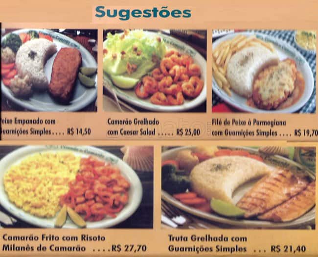 Vivenda do Camarão cardápio