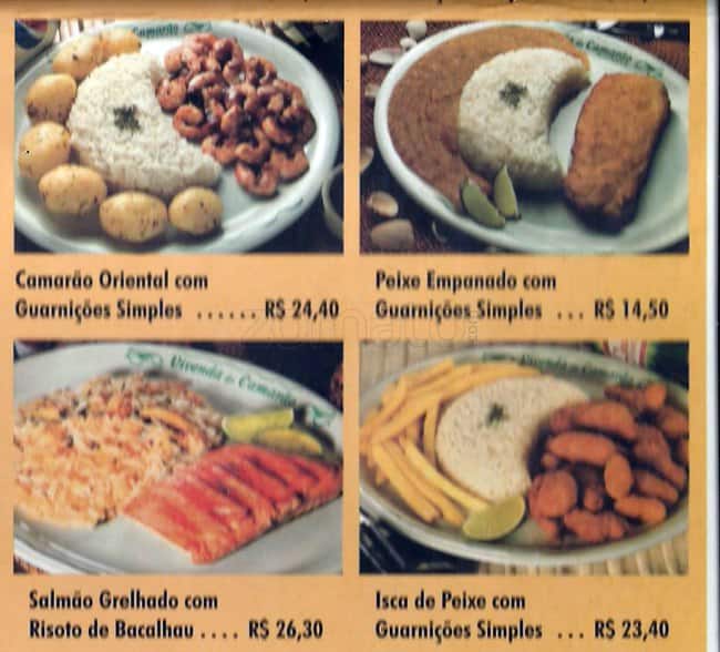 Vivenda do Camarão cardápio