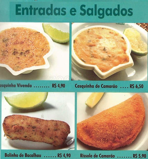 Vivenda do Camarão cardápio