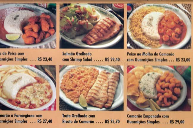 Vivenda do Camarão cardápio