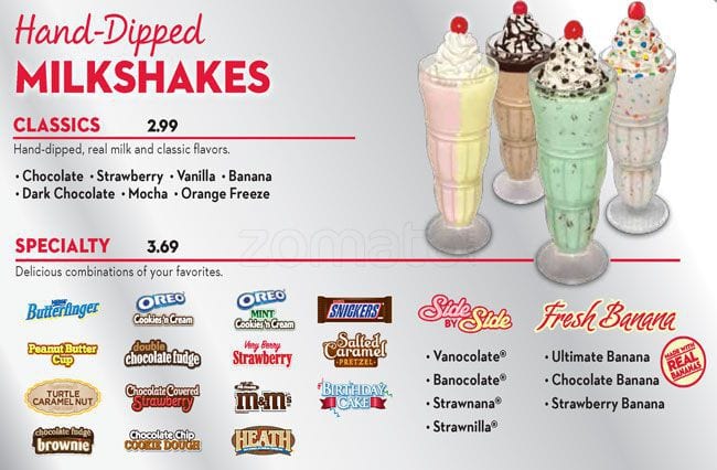 Menu at Steak 'n Shake restaurant, Grapevine