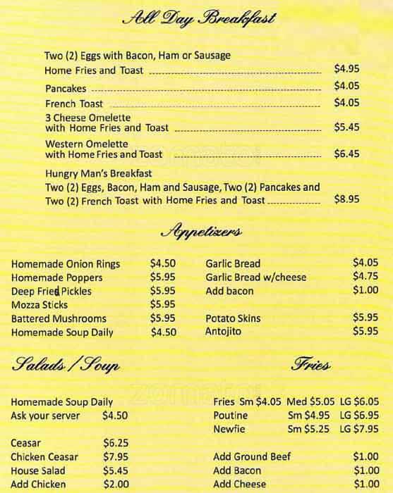 Big Grandma S Family Kitchen Menu