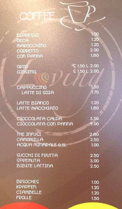 Menu di Loving Bar 