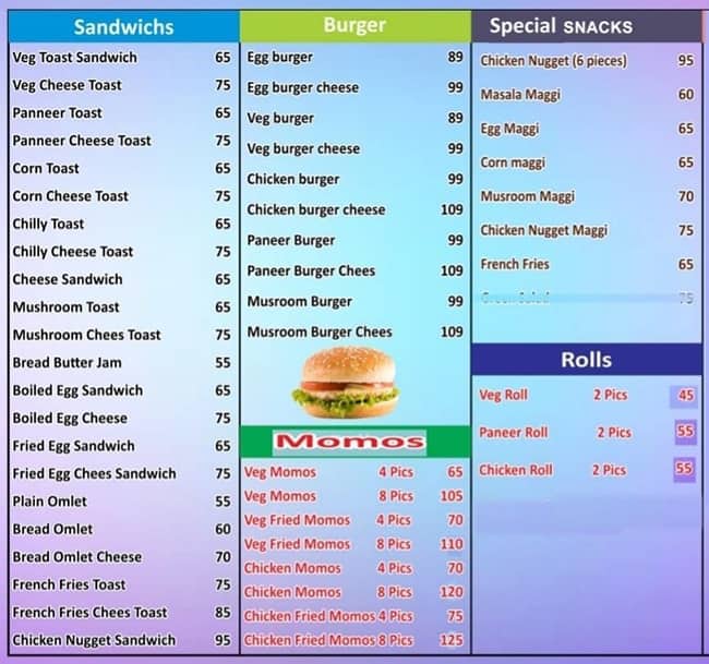 Menu at Emirates Juice Cafe, Chennai, 1/266
