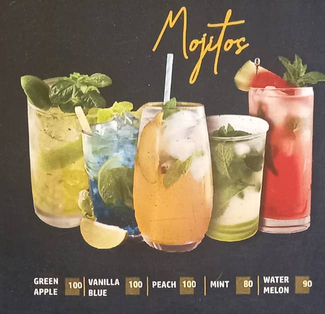 Menu of Barbecue Space Restaurant, Vazhuthacaud, Trivandrum