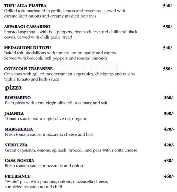 Darios menu