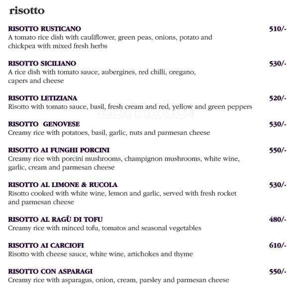 Darios menu