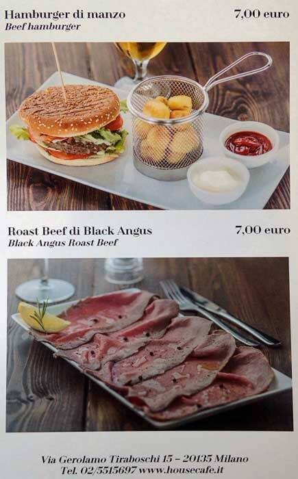 Menu di Quartino 
