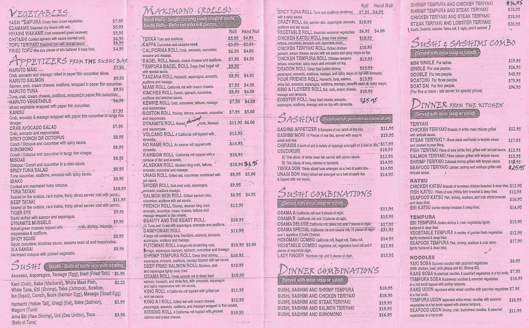 Menu At King And I Thai Restaurant Miami Lakes King And I Thai Restaurant Menu