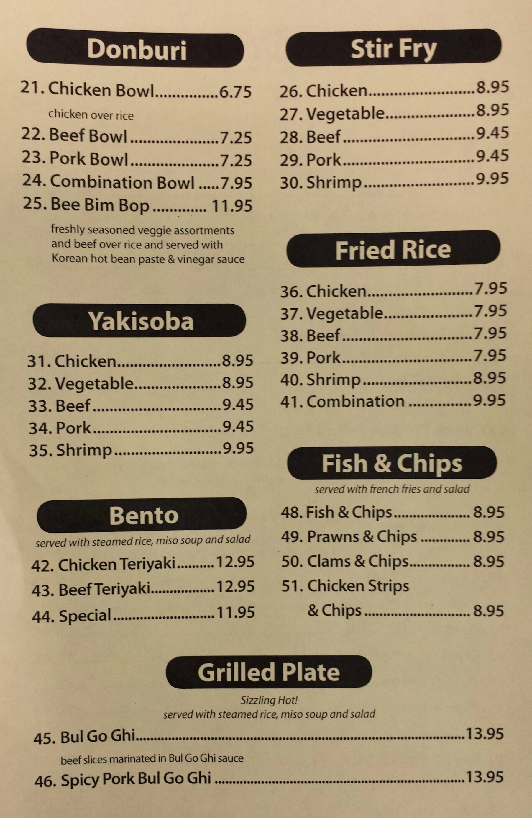 new york teriyaki menu menu for new york teriyaki selah yakima