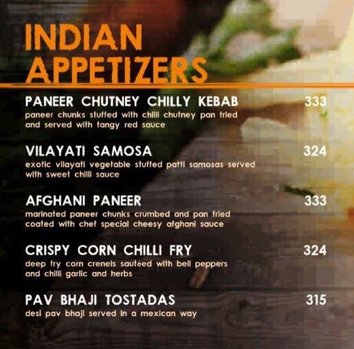 Rustico Menu Untuk Fort Mumbai Rustico Menu Untuk Fort Mumbai